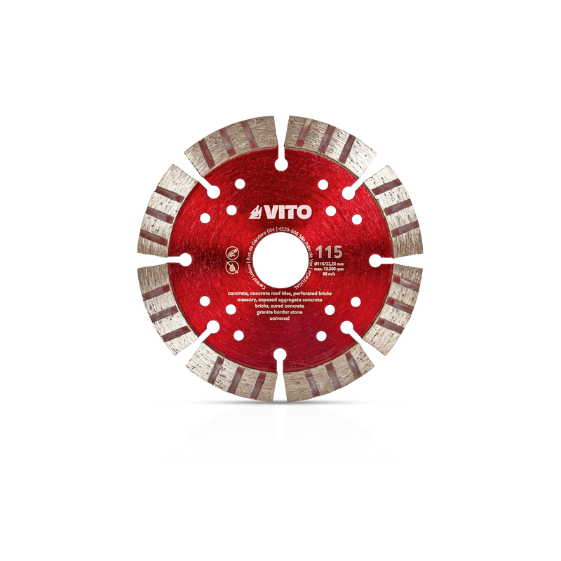 Vito (VIDGOP115) General Construction Segmented Diamond Cutting Disc Pro