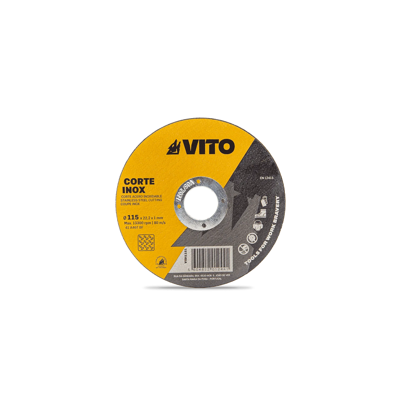 Vito (VIDI1151100) Stainless Steel Cutting Disc 1mm - 100un
