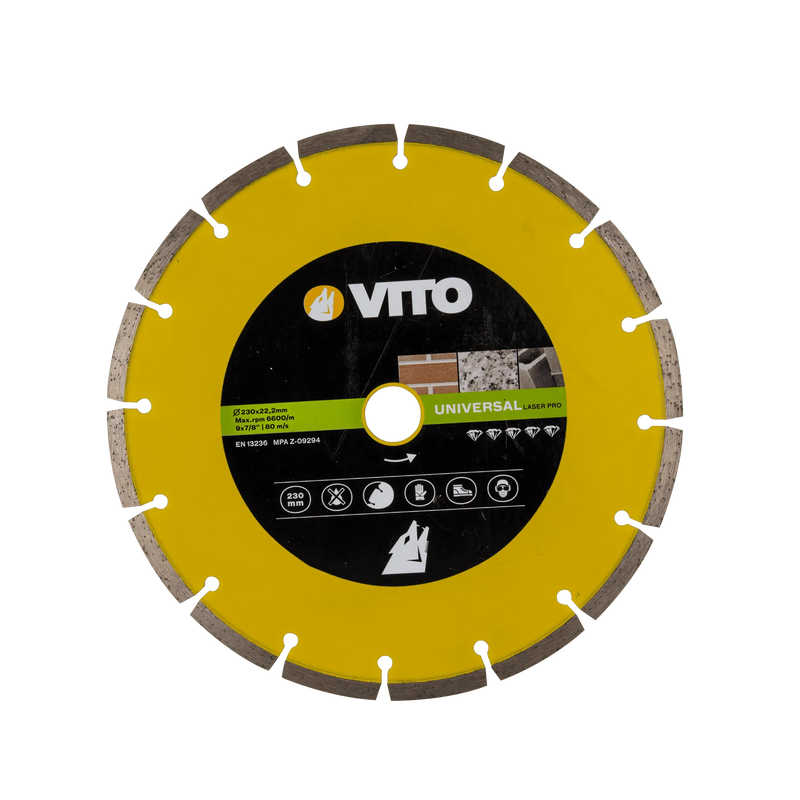 Disco de diamante segmentado universal Vito (VIDL115P) Pro