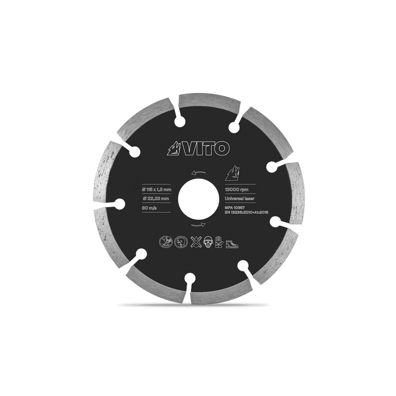 Disco de diamante segmentado universal Vito (VIDL115)
