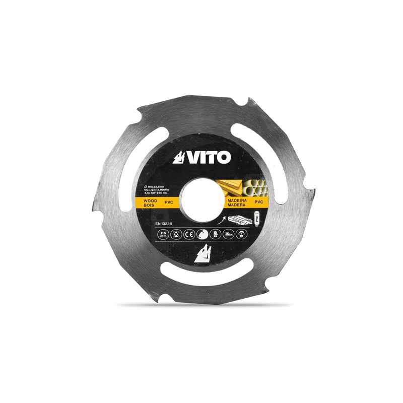 Disco de corte de madera Vito (VIDM115) para amoladora angular