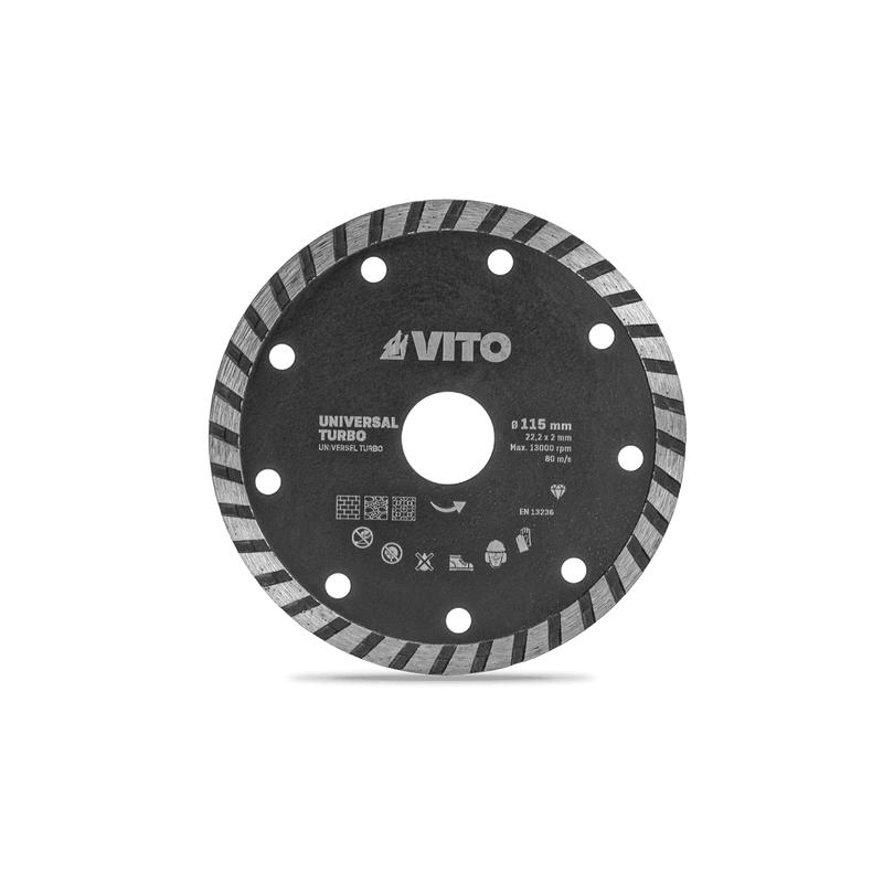 Vito (VIDT115) Disco Diamantado Turbo Universal