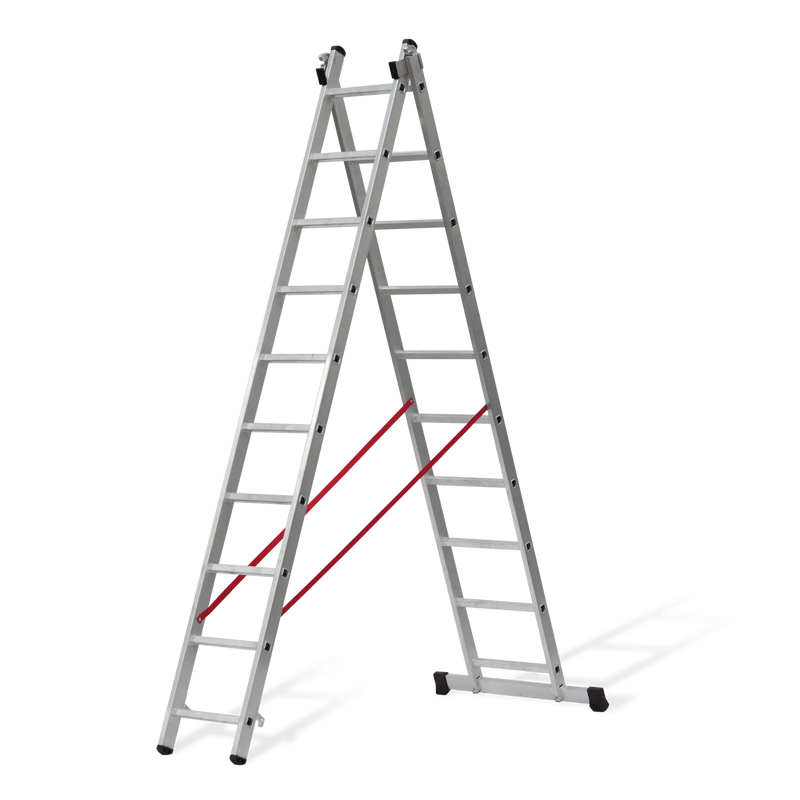 Vito (VIEDQ4) Square-Steps Double Extension Ladder