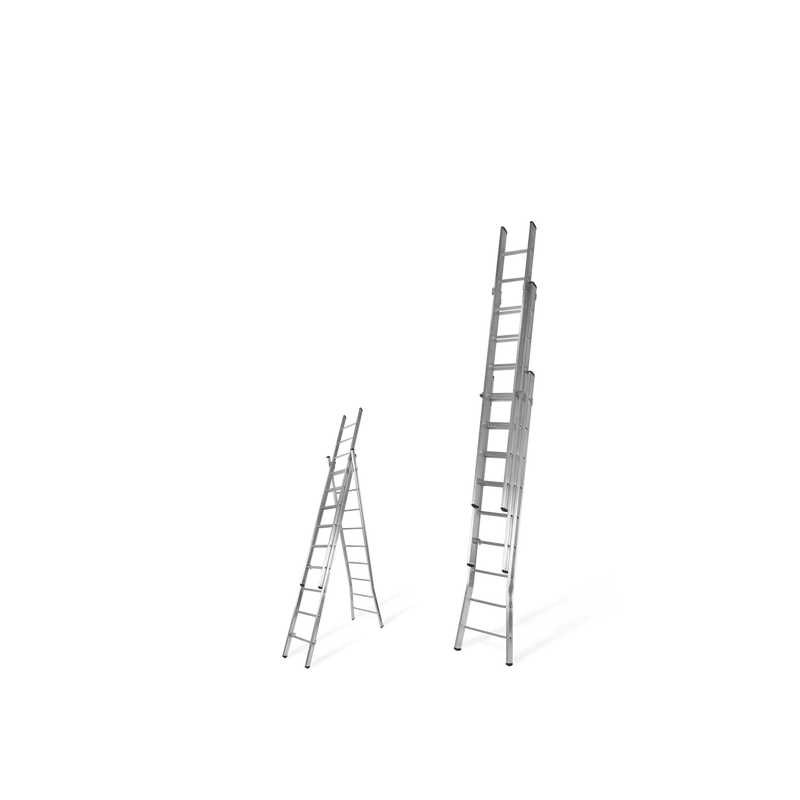 Escada extensível tripla com degraus arredondados Vito (VIETR2) Eco