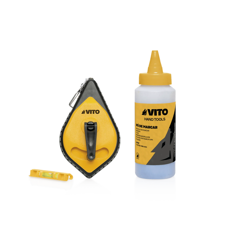 Vito (VIFMPO) Set Of Chalk Line, Chalk Powder And String Leveler