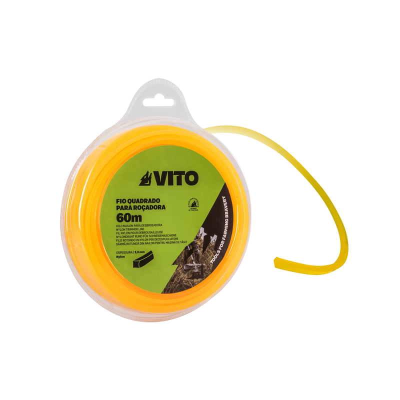 Vito (VIFRQ40140) Linha quadrada de 4,00 mm para roçadora