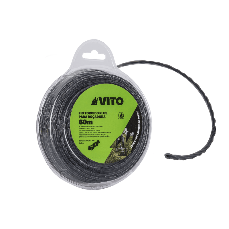 Vito (VIFRTP2415) Hilo trenzado Plus de 2,4 mm para desbrozadora