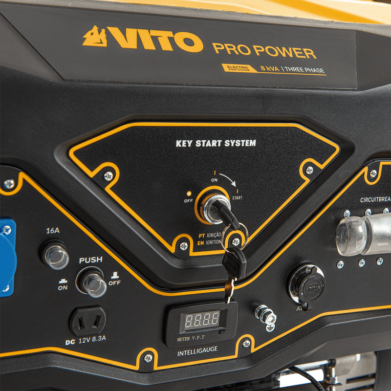 Gerador trifásico Vito (VIG80TDP) de dupla potência 8,0 kVA