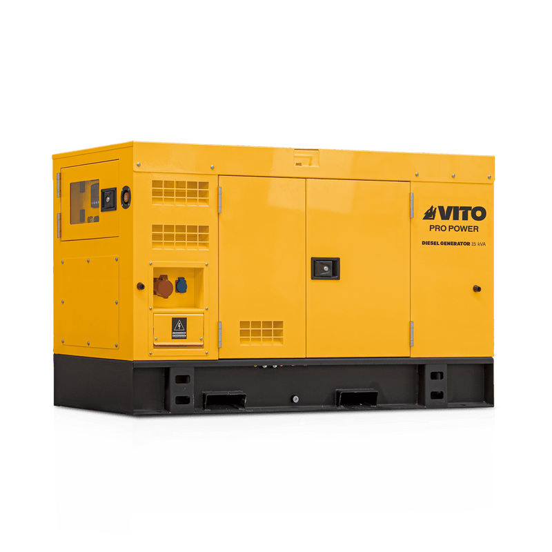 Gerador a diesel trifásico super silencioso Vito (VIGD15STA) de 15 kVA