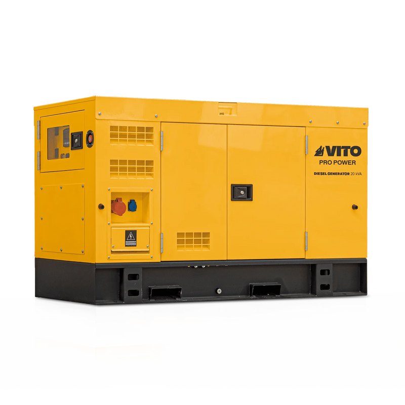 Gerador a diesel trifásico super silencioso Vito (VIGD20STA) de 20 kVA