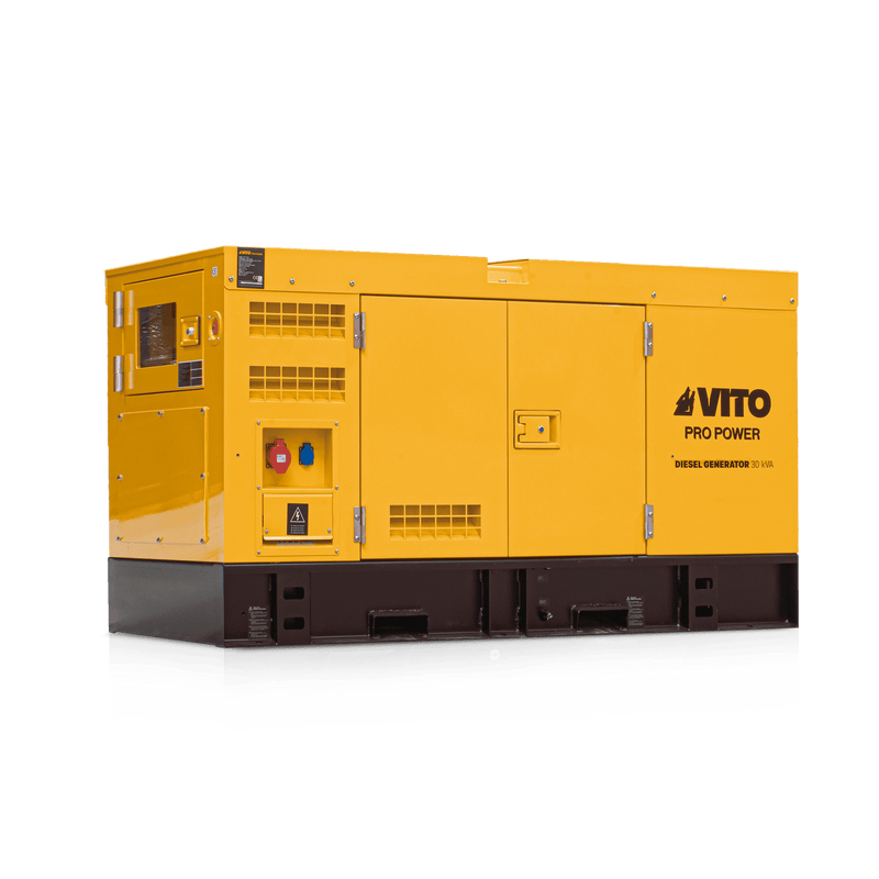 Gerador a diesel trifásico super silencioso Vito (VIGD30ST) de 30 kVA