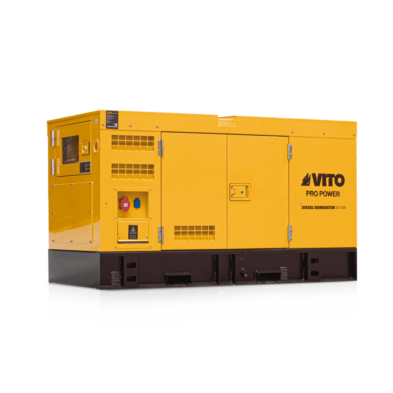 Gerador a diesel trifásico super silencioso Vito (VIGD30ST) de 30 kVA