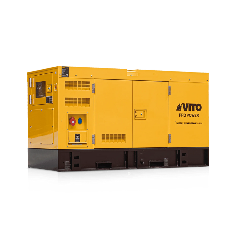 Gerador a diesel trifásico super silencioso Vito (VIGD50ST) de 50 kVA