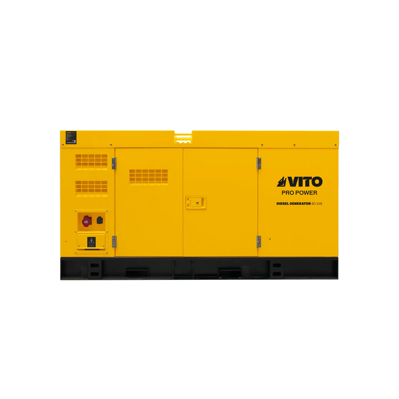 Gerador a diesel trifásico super silencioso Vito (VIGD80ST) de 80 kVA