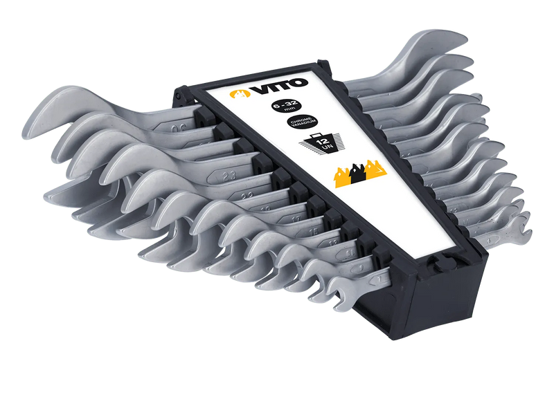 Conjunto de 12 chaves de bocas duplas Vito (VIJCB12)