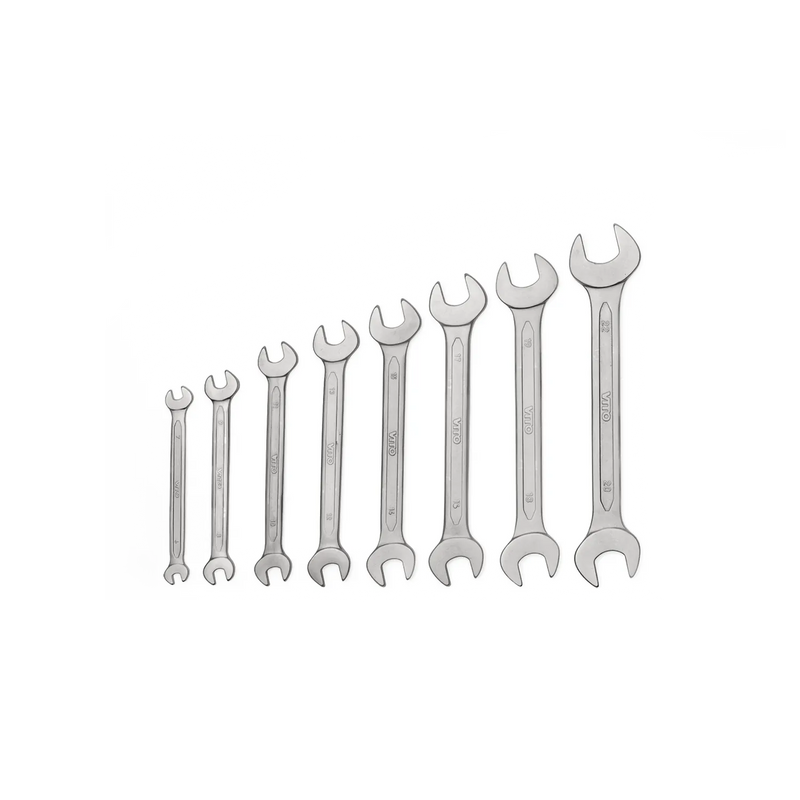 Conjunto de 8 chaves de bocas duplas Vito (VIJCB8)