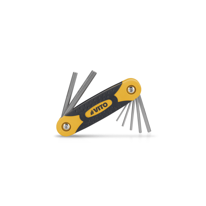 Vito (VIJCHCP7) Pro Folding Hex Key Set 1.5–6mm – 7 Pieces
