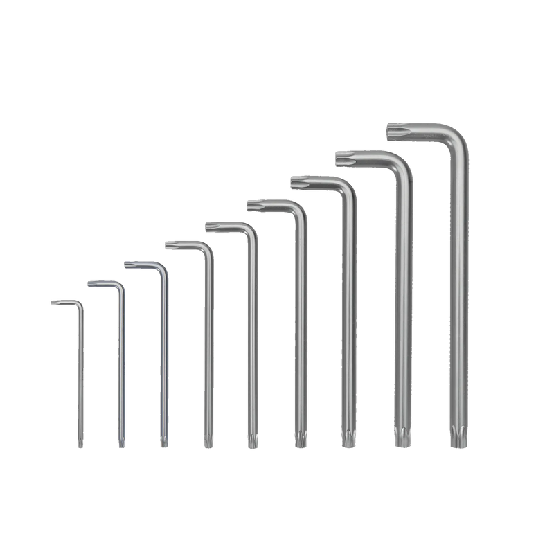 Conjunto de 9 chaves Torx longas e invioláveis ​​Vitória (VIJCTSLP9) Pro