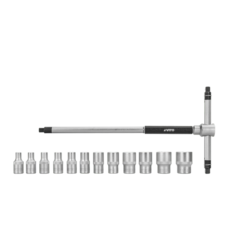 Jogo de Tomadas Vito (VIJT1413) com Cabo Deslizante em "T"