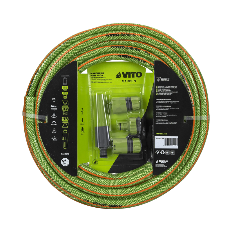 Vito (VIK6010) Irrigation Kit With Hose 15mm - 5/8"