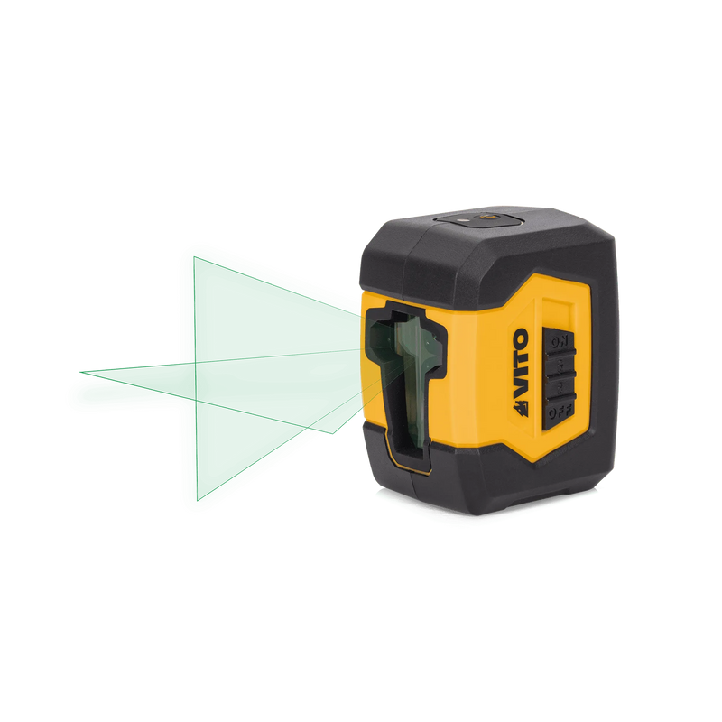 Nível laser autonivelante de linhas cruzadas verdes Vito (VILALC20V) - 20m