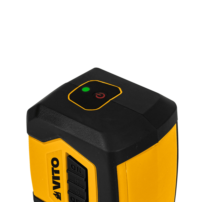Nível laser autonivelante de linhas cruzadas verdes Vito (VILALC20V) - 20m