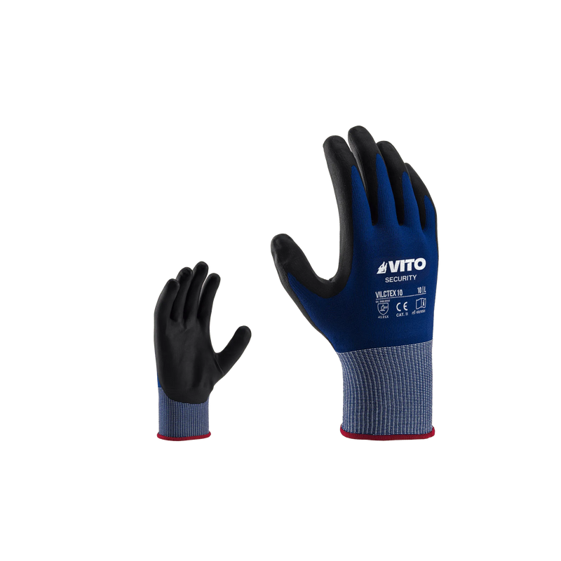 Luva Vito (VILCTEX10) com revestimento em PPU e tecnologia Cool-Tex