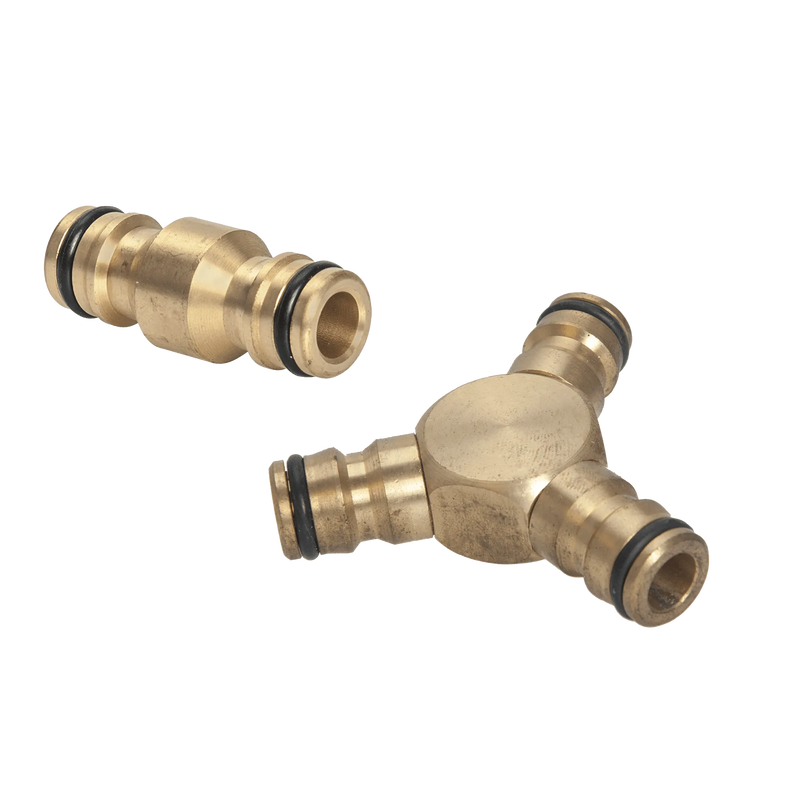 Vito (VILRDM) Brass 2-Way Hose Connector