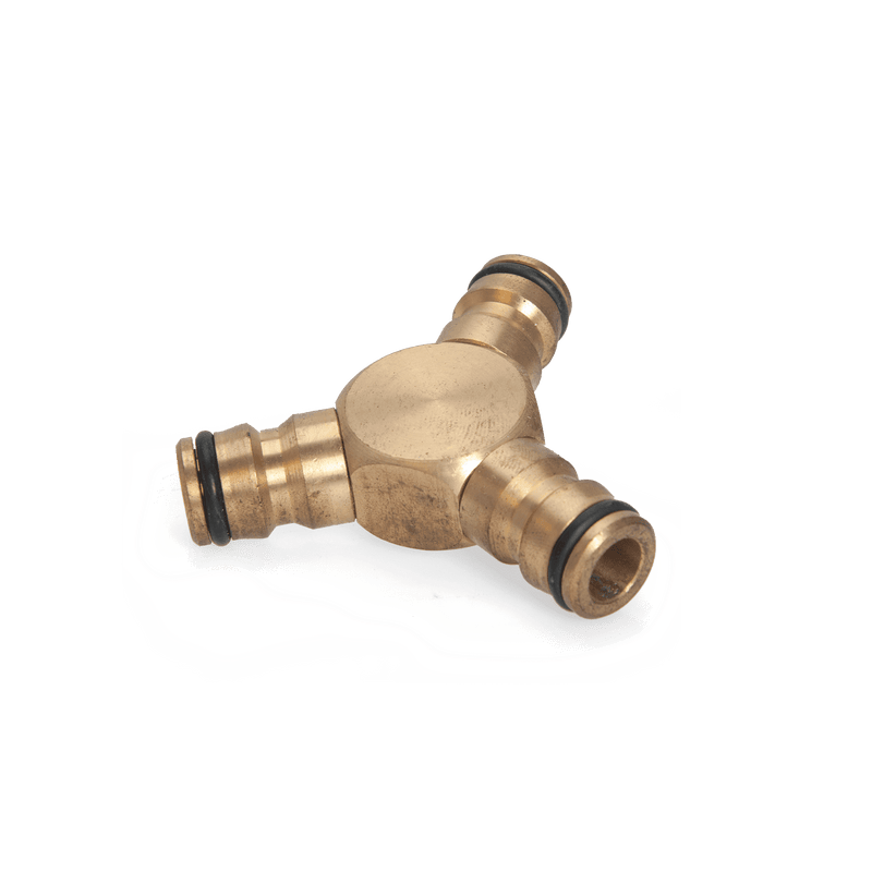 Conector de mangueira de latão de 3 vias Vito (VILRTM)