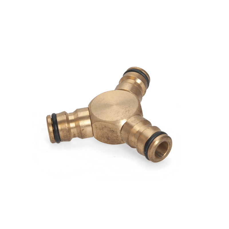 Conector de mangueira de latão de 3 vias Vito (VILRTM)