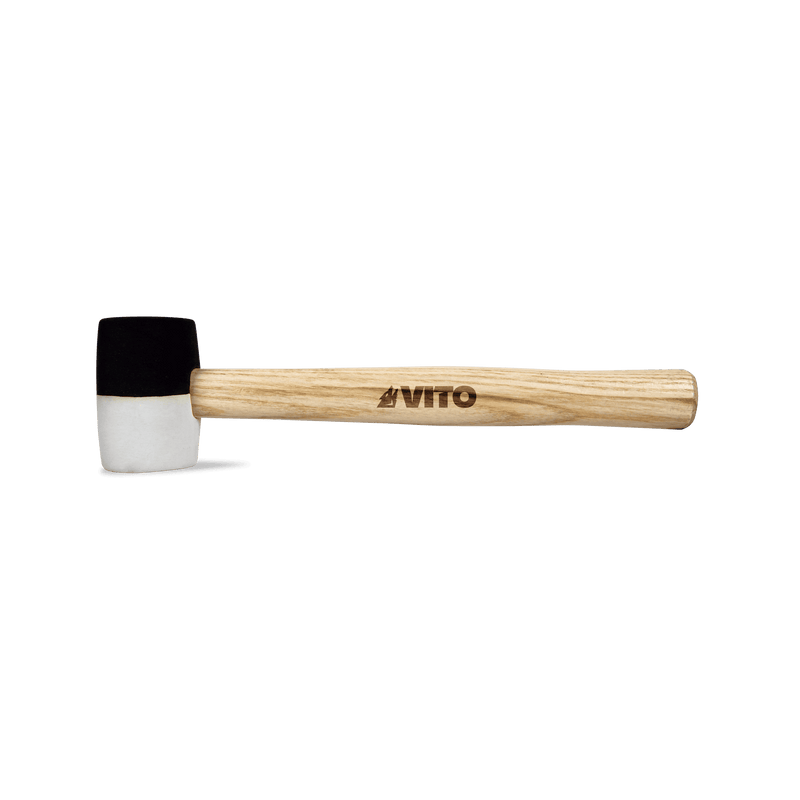 Mazo de goma Vito (VIMBBP250) blanco y negro