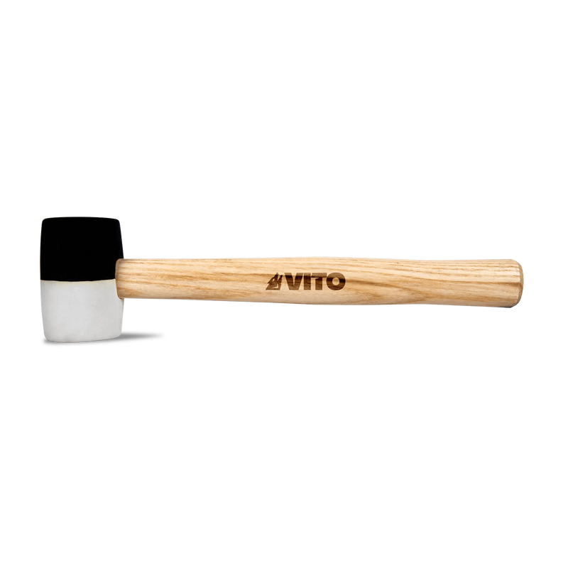 Martelo de borracha Vito (VIMBBP250) branco-preto