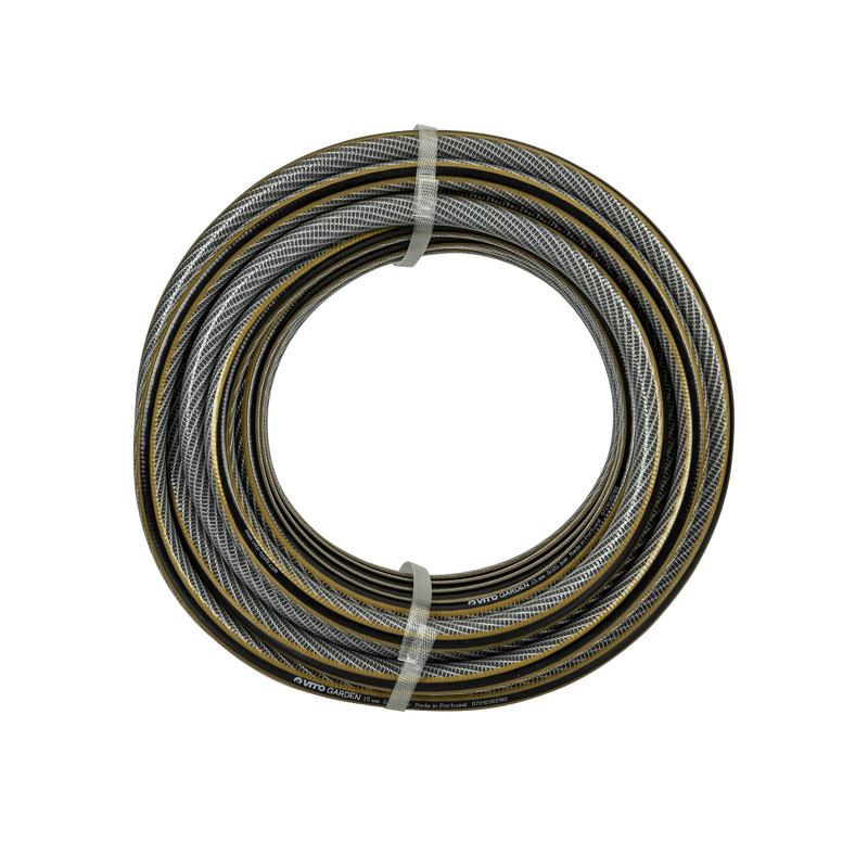Manguera Vito (VIMCD1520) de 5 capas, gris/dorada, 20 m