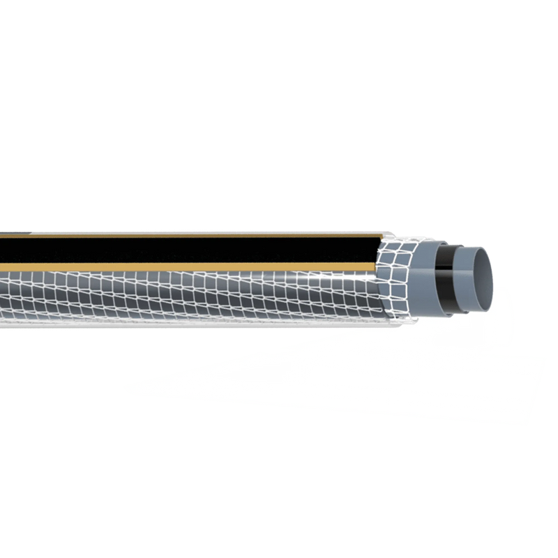 Manguera Vito (VIMCD1520) de 5 capas, gris/dorada, 20 m