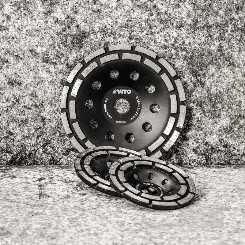Disco de desbaste diamantado de dupla carreira Vito (VIMDDDC115)