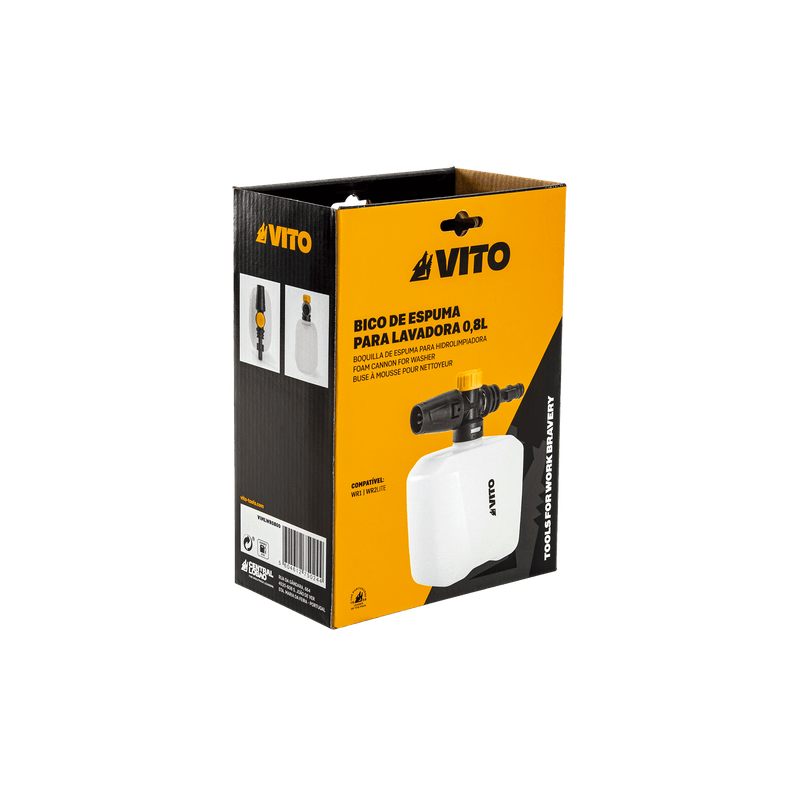 Vito (VIMLWR0800) Canhão de Espuma para Máquina de Lavar WR1 e WR2lite - 800ml