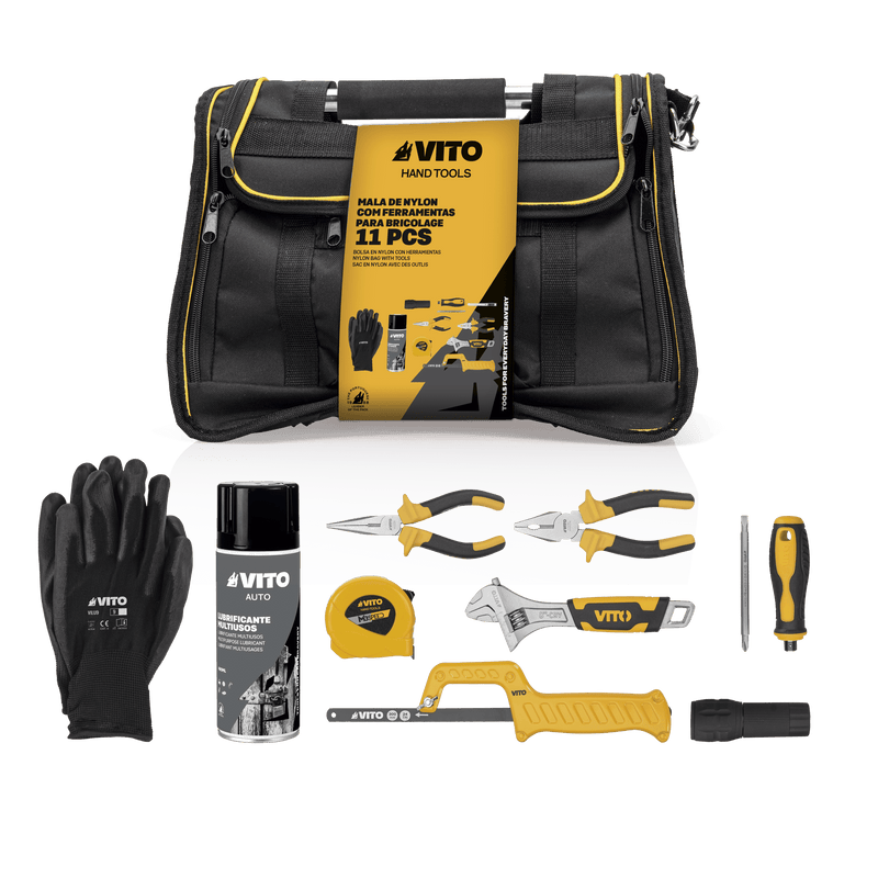 Vito (VIMNFB11) Nylon Bag with Diy Tools - 11 Pieces