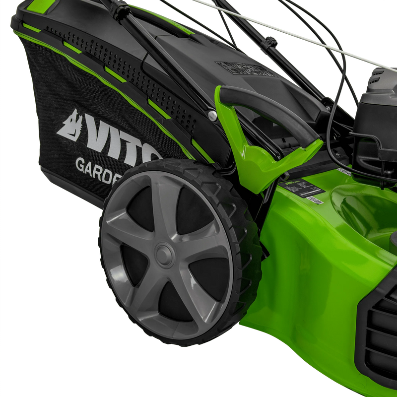 Corta-relva Vito (VIMRRG65) com rodas giratórias e tração, 6,5 cv - 196 cc - 508 mm