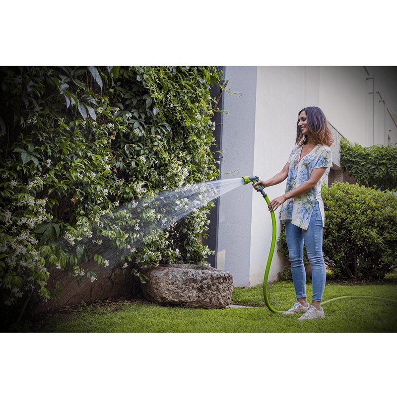 Pistola de água ajustável para jardim Vito (VIPRPBA) com cabo de borracha