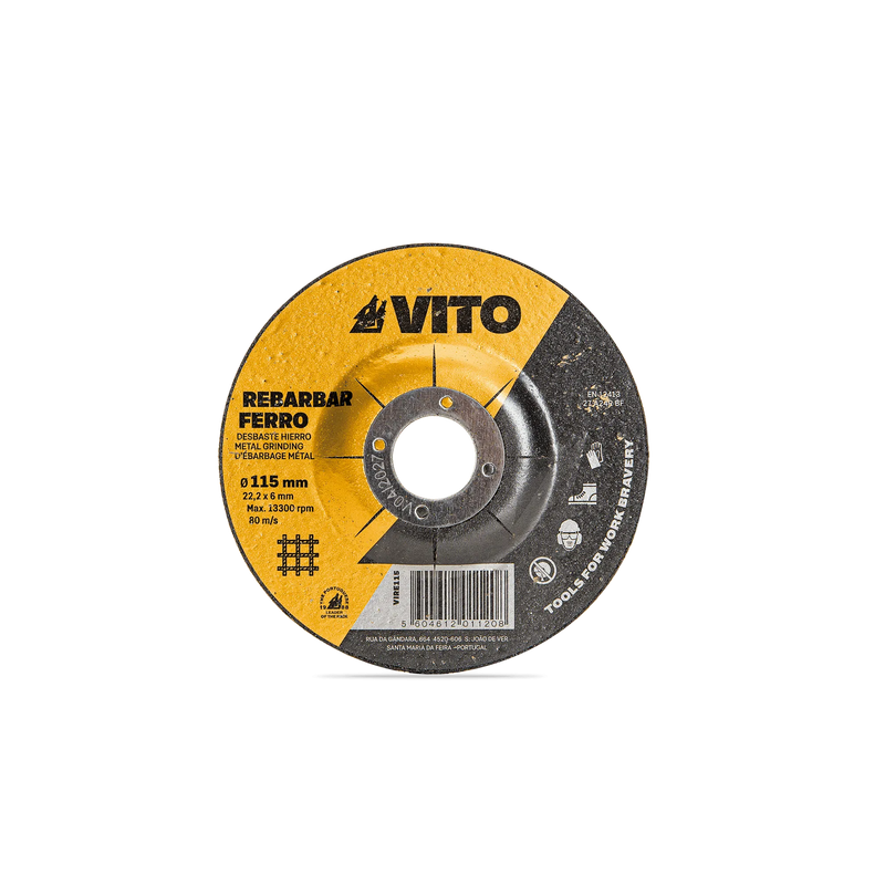 Disco de esmerilado de metal Vito (VIRE115)