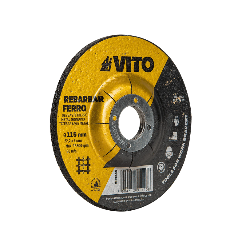 Disco de esmerilado de metal Vito (VIRE115)