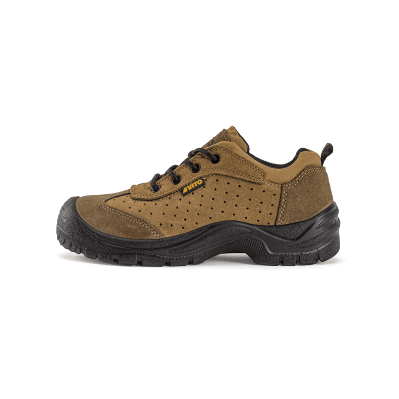 Zapato de seguridad Vito (VISO37) S1P de piel de serraje Oxis