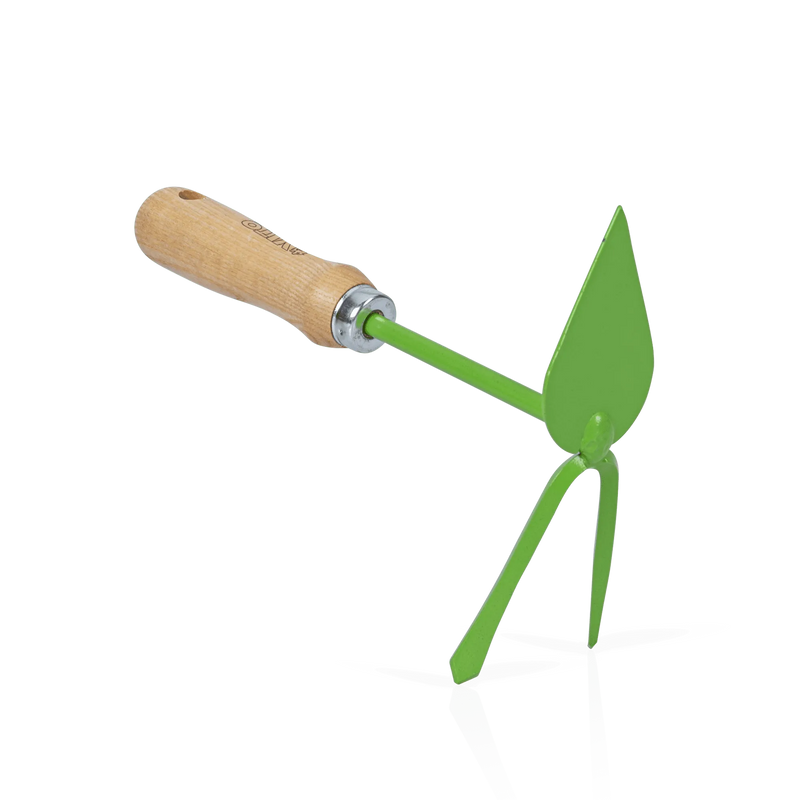 Vito (VISPQMS) Small 2-Tine Double Hoe With Wooden Handle