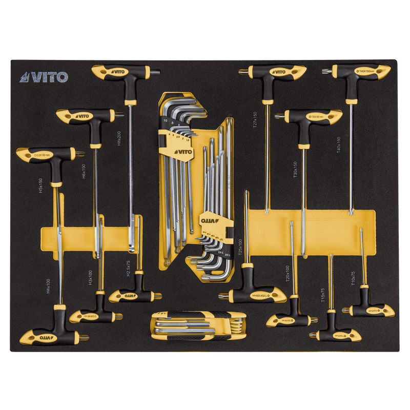 Gabinete rodante para herramientas Vito (VITCF7G) de 7 cajones