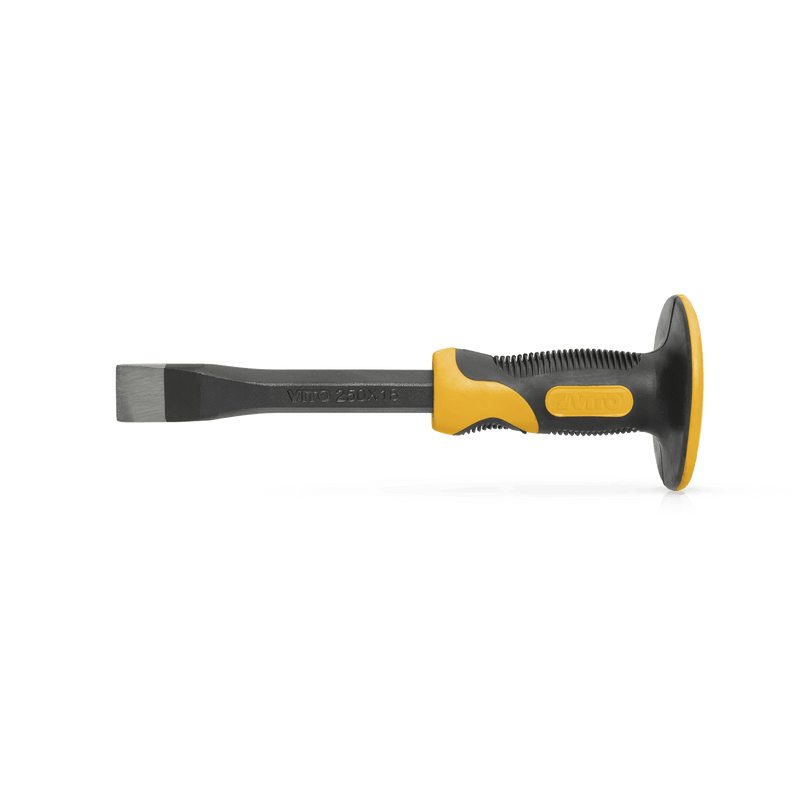 Vito (VITP10) Flat Chisel with Hand Guard