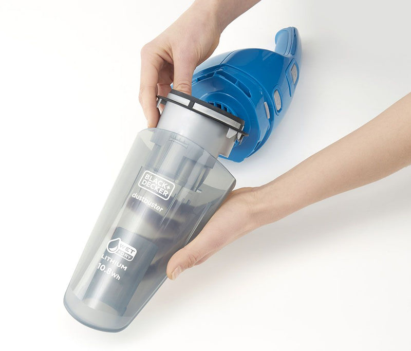 Black&amp;Decker (WDA315J-QW) GEN 9.5 Aspiradora de mano de litio de 10.8 V y 1.5 Ah con accesorios para líquidos y sólidos