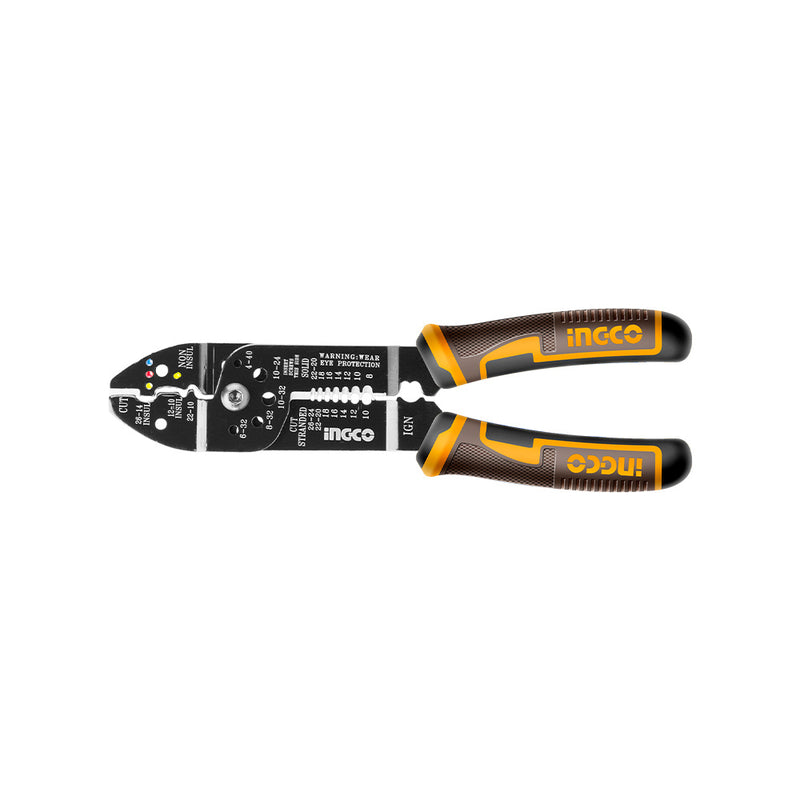 Alicate de descarnar e cravar fios INGCO (HWSP851) 215 mm Profissional