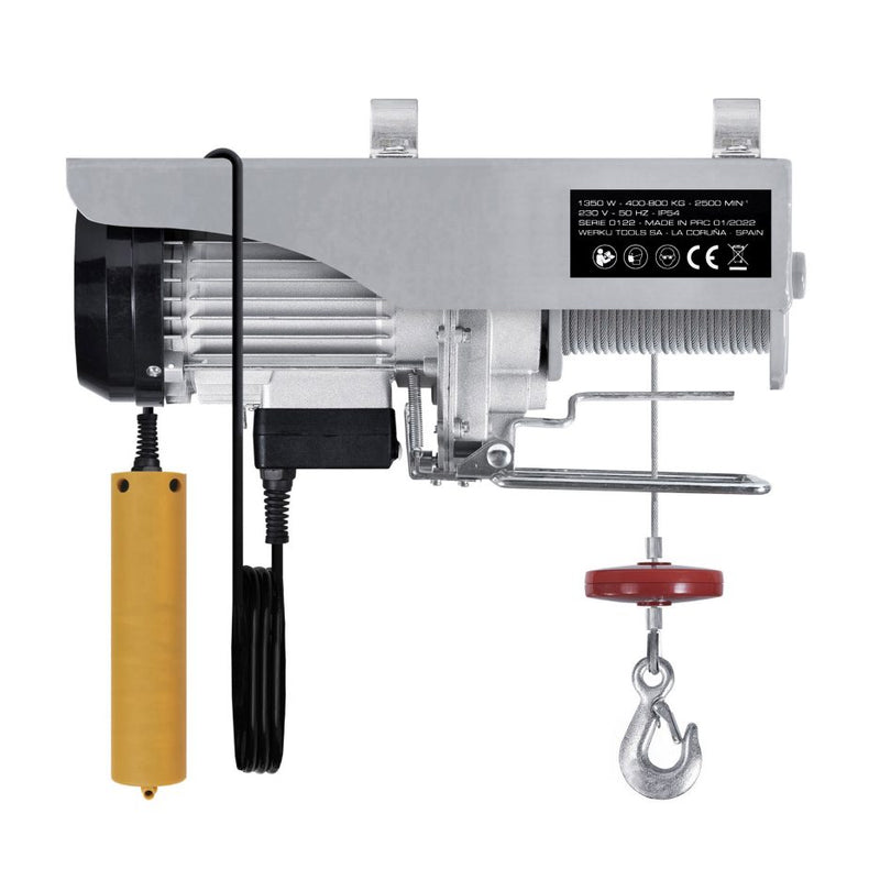 Polipasto eléctrico de cable Werku (WK400540) - 400/800KG