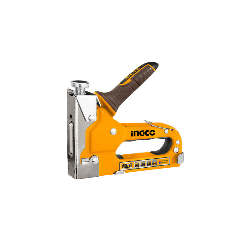 INGCO (HSG1405) 3 In 1 Stapler + 400 Staples + 200 Nails