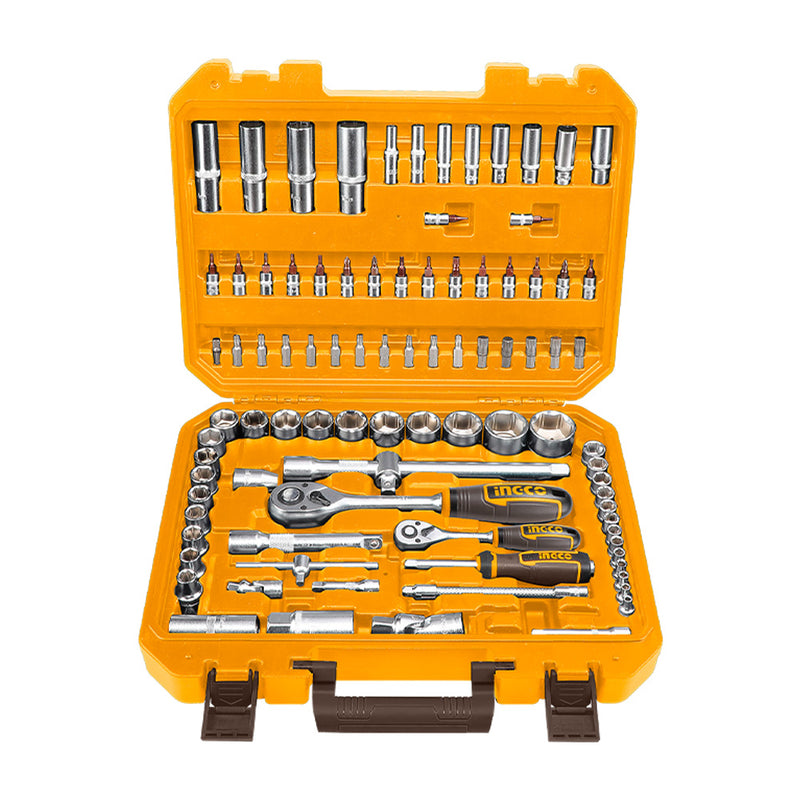INGCO (HKTS42941) Ratchet Set 1/4" And 1/2" 94 Pieces